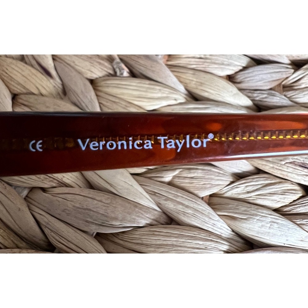 Veronica Taylor Hepburn Tortoise Oval Eyeglass Frames 52-17-145 with Case - Picture 8 of 8